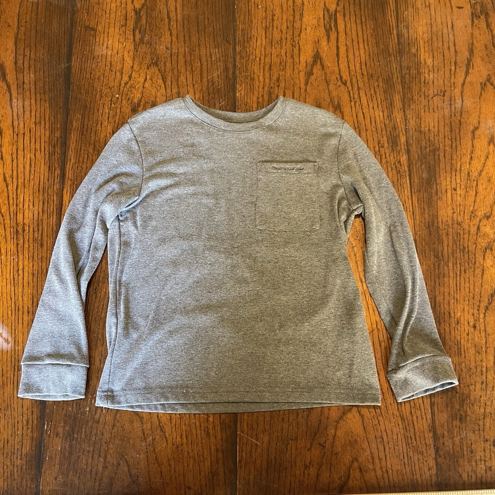 Properly Tied Boys Long Sleeve Gray Shirt Size 6 Excellent Condition